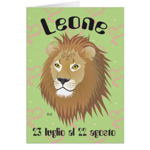 Leone 23 luglio al 22 agosto Biglietti d'auguri