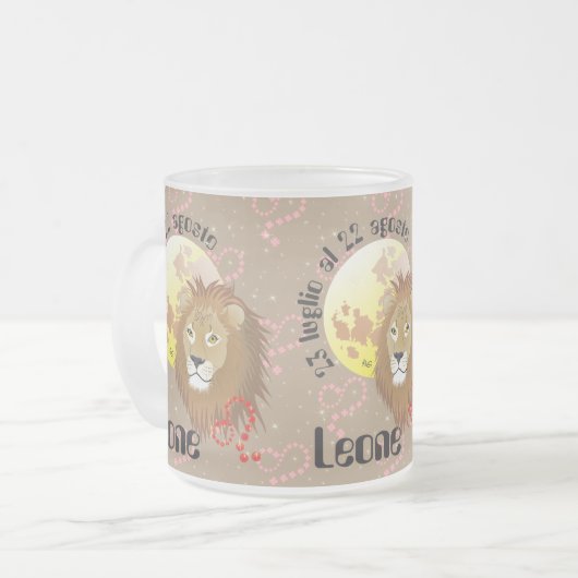 Leone 23 luglio al 22 agosto Tazze Matglas Koffiemok (Voorkant links)