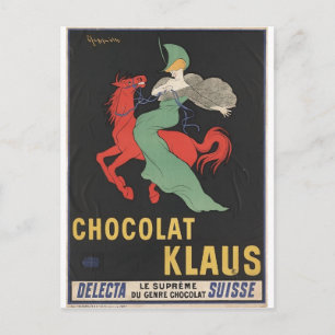 Leonetto Cappiello : Chocolat Klaus 1903 Briefkaart
