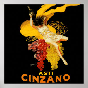 Leonetto Cappiello Cinzano Cocktail Reclame Poster