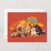 Leoney Tunes Show Cast & Logo Briefkaart (Voorkant / Achterkant)