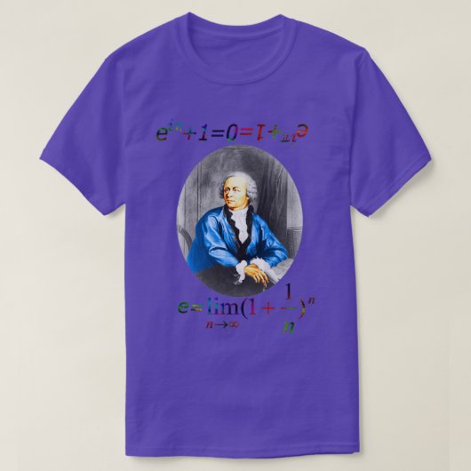 Leonhard Euler  T-shirt (Design voorkant)