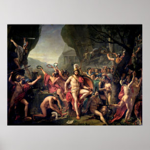 Leonidas bij Thermopylae Poster