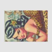  Leopar Print Pin Up Tissuepapier (Voorkant)