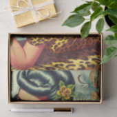  Leopar Print Pin Up Tissuepapier (Geschenk)