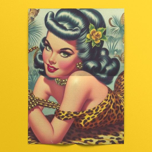  Leopar Print Pin Up Tissuepapier