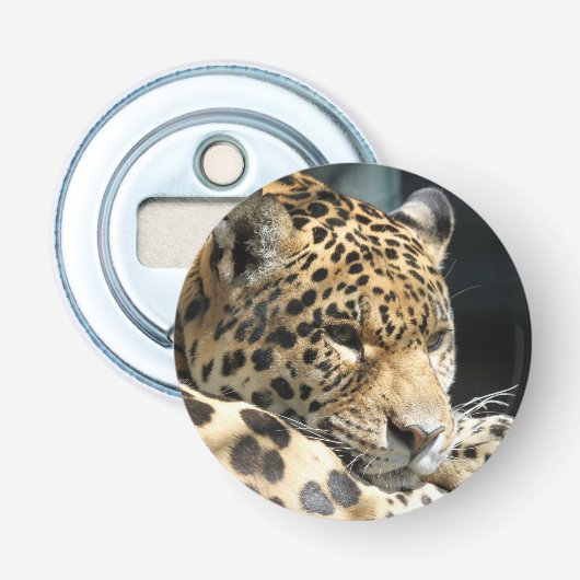 Leopard 004 button flesopener (Voorkant)