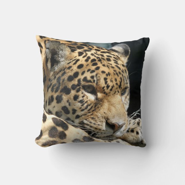 Leopard 004 kussen (Voorkant)