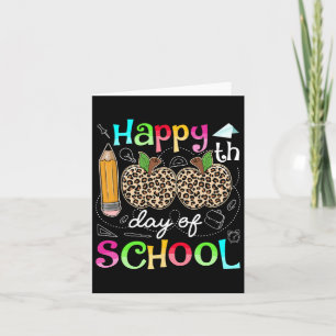 Leopard 100 dagen van de leraar van de school Stud Kaart
