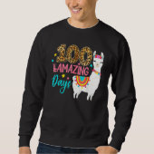 Leopard 100 Llamazing Days Llama Teacher 100th Day Trui (Voorkant)
