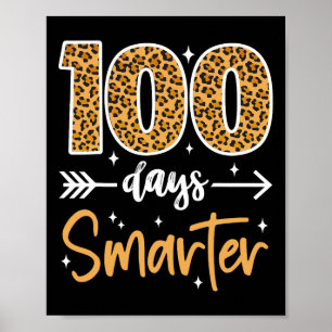 Leopard 100ste dag van schoolleraar Kinder 100 dag Poster