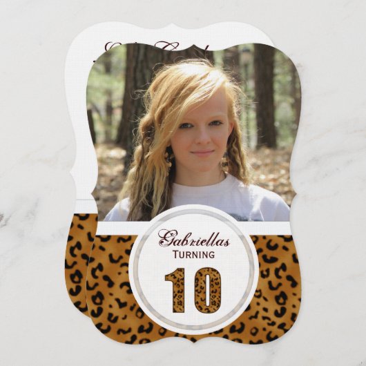 Leopard 10e anniversaire : Photo : Invitation de f (Devant / Derrière)