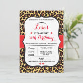 Leopard 30e 40e 50e 60e anniversaire Invitation de (Debout devant)