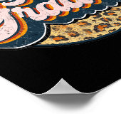 Leopard 5th Grade Terug naar Schoo Poster (Hoek)