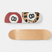 Leopard 8 balle Chic esthétique skateboard Wall Ar (Horz)