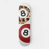 Leopard 8 balle Chic esthétique skateboard Wall Ar (Recto)