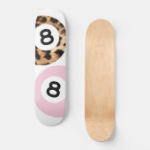 Leopard 8 balle Chic esthétique skateboard Wall Ar (Recto)