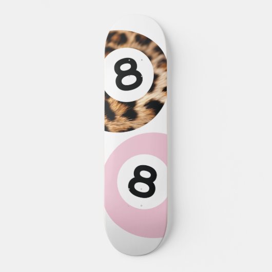 Leopard 8 balle Chic esthétique skateboard Wall Ar (Recto)