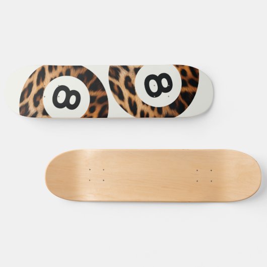 Leopard 8 balle Chic esthétique skateboard Wall Ar (Horz)