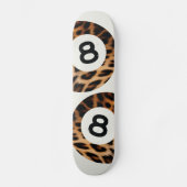 Leopard 8 balle Chic esthétique skateboard Wall Ar (Recto)