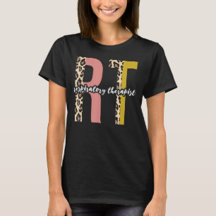 Leopard Ademhalingstherapie Rt Therapist Funny Rt T-shirt