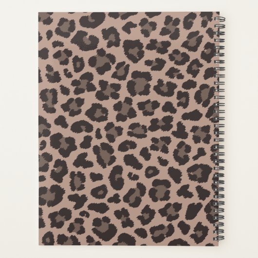 Leopard-afdruk Planner (Achterkant)