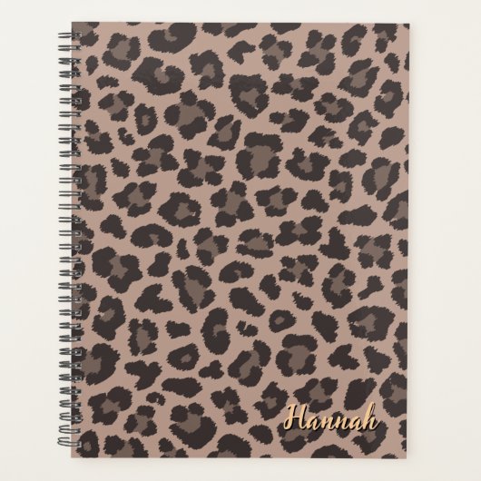  Leopard-afdruk Planner (Voorkant)