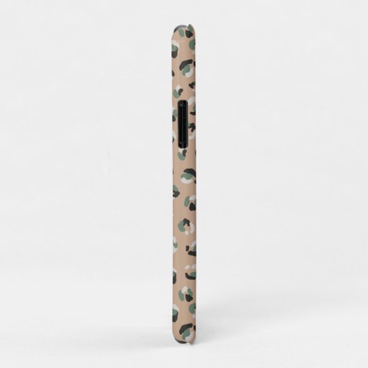 Leopard Animal Beige Modern Case-Mate iPhone Case (Achterkant/rechts)