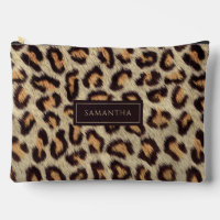 Leopard Animal Patroon Aangepaste naam