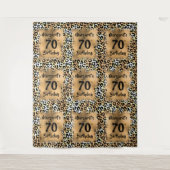 Leopard Animal Print Birthday Wandkleed (Voorkant)