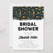 Leopard Animal Print Bruids Douche Uitnodiging (Voorkant)