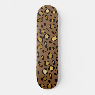 Leopard Animal Print Glam #29 #patroon #decor #art Skateboard