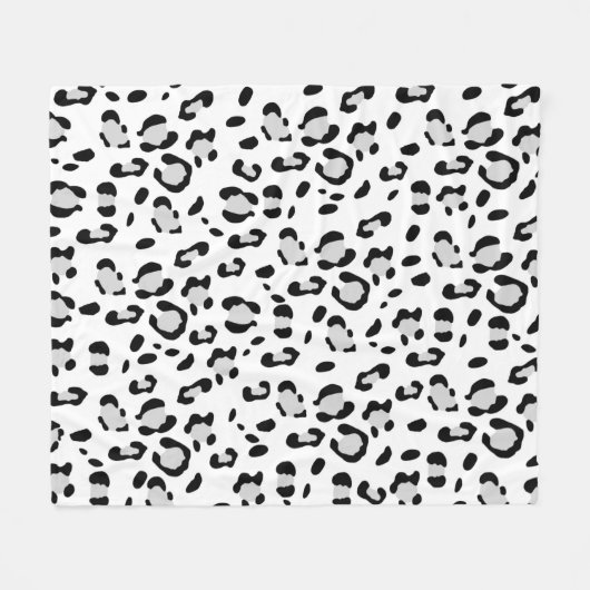 Leopard Animal Print Glam #3 Fleece Deken (Voorkant (Horizontaal))