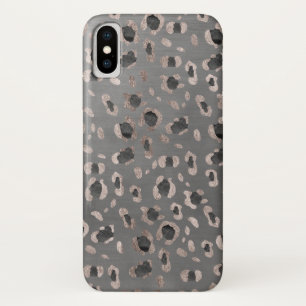 Leopard Animal Print Glam #6 iPhone X Hoesje