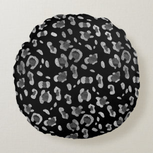 Leopard Animal Print Glam #8 #patroon #decor #art Rond Kussen