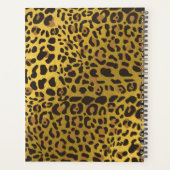 Leopard Animal Print Gold Foil Benoeming Book Planner (Achterkant)