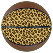Leopard Animal Print Patroon Basketball Mini Basketbal (Voorkant)