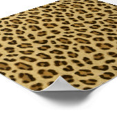Leopard Animal Print Skin Patroon (Hoek)