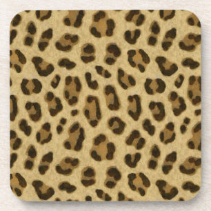Leopard Animal Print Skin Patroon Bier Onderzetter