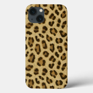 Leopard Animal Print Skin Patroon iPhone 13 Hoesje