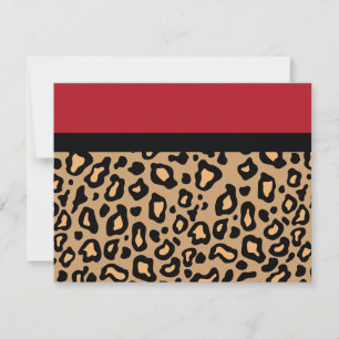 Leopard Animal Print uitnodigingen