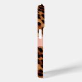 Leopard Animal Roos Pink Ribbon Naam Case-Mate iPhone Case (Achterkant / Rechts)