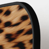 Leopard Animal Roos Pink Ribbon Naam Pickleball Paddle (Links Detail)