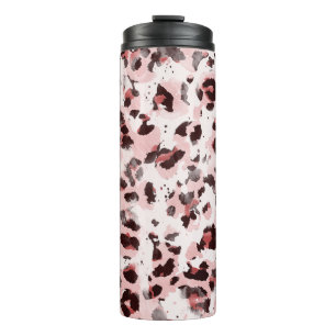 Leopard Animal Skin: Tie Dye Elegance. Thermosbeker