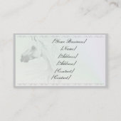 Léopard Appy et carte de visite de plumes blanches (Dos)