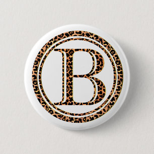 leopard B Ronde Button 5,7 Cm