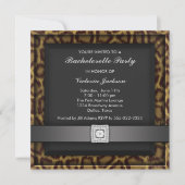 Leopard Bachelorette Party Uitnodiging (Voorkant)