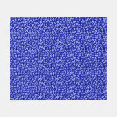 Leopard Batik bleu - couverture en toison (Devant (Horizontal))