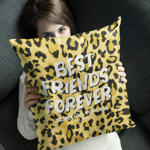 Leopard BFF Best Friends Forever Kussen