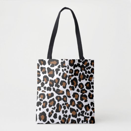 Leopard Big Cat Bont Patroon Print Draagtas (Voorkant)